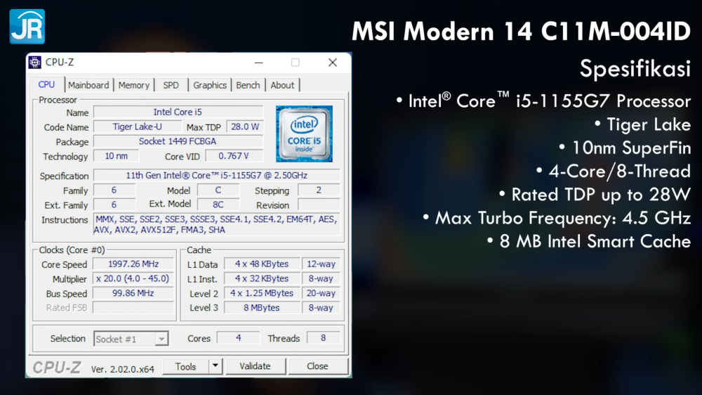 Review MSI Modern 14 C11M-004ID: Laptop Kerja yg Murah dan Kencang! 3 MSI Modern 14 C11M 004ID 4