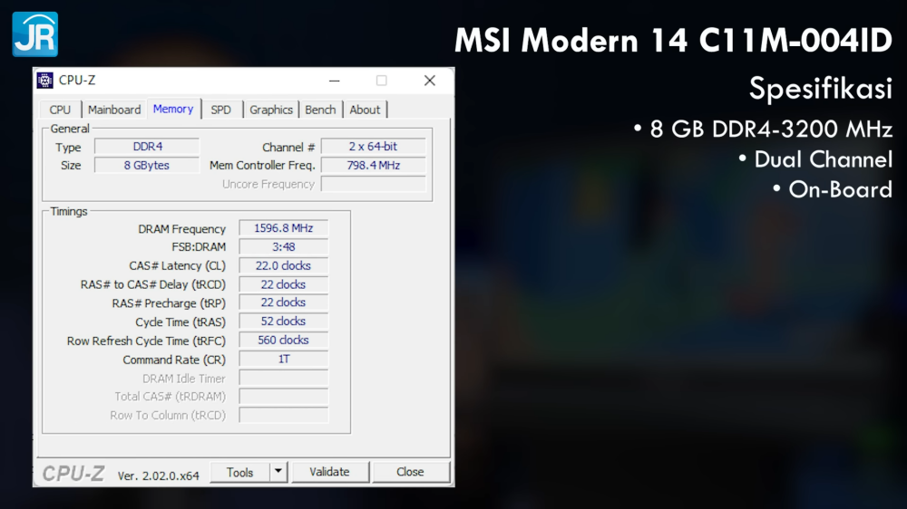 Review MSI Modern 14 C11M-004ID: Laptop Kerja yg Murah dan Kencang! 5 MSI Modern 14 C11M 004ID 6