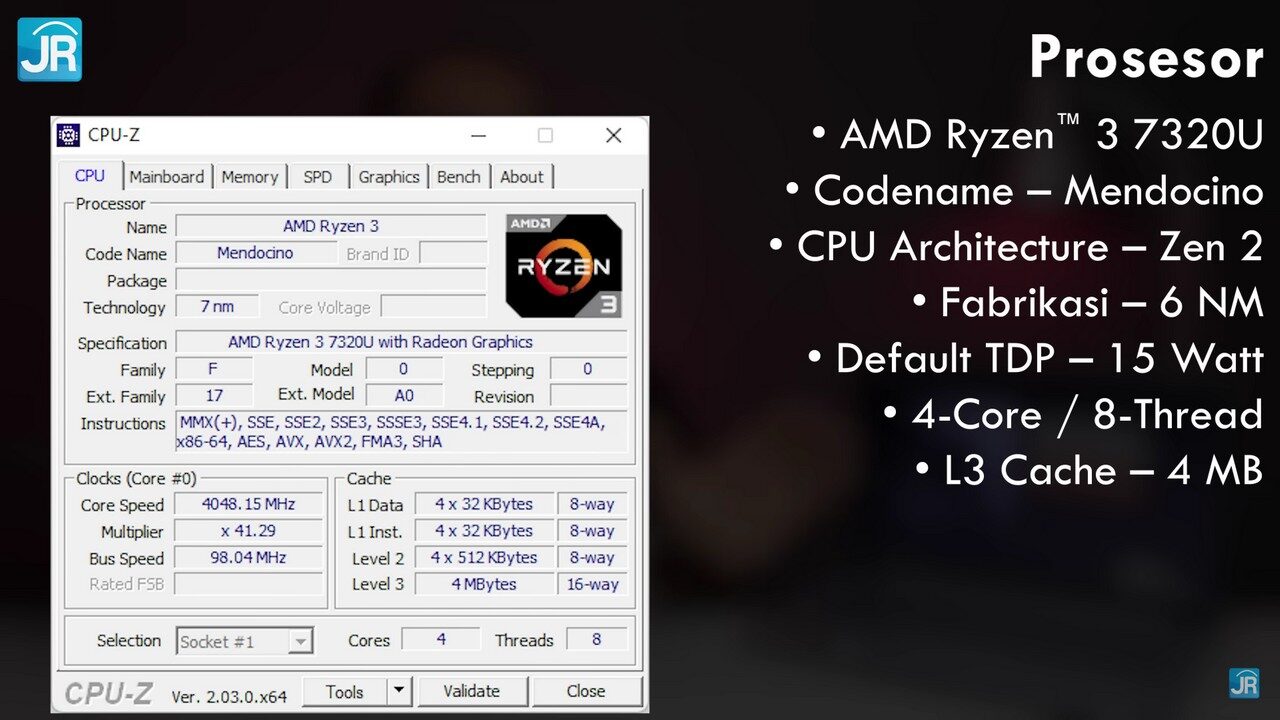 Review Prosesor AMD Ryzen 3 7320U Review Ryzen 3 7320U