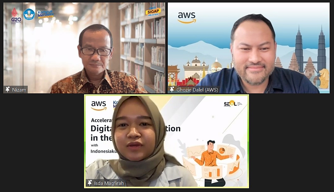 AWS & Kemendikbud Ristek Dorong Pengembangan Kreativitas Talenta Digital 28 Tangkapan Layar Media Briefing AWS 1