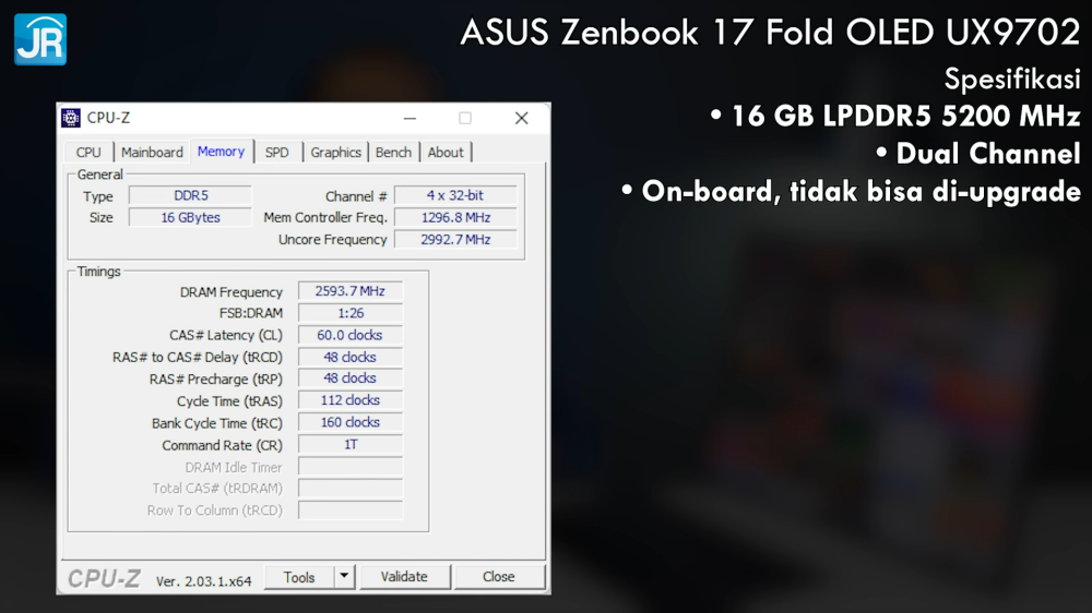Review: ASUS Zenbook 17 Fold OLED UX9702: Laptop Layar Sentuh dan Lipat 17 ASUS Zenbook 17 Fold OLED UX9702 6