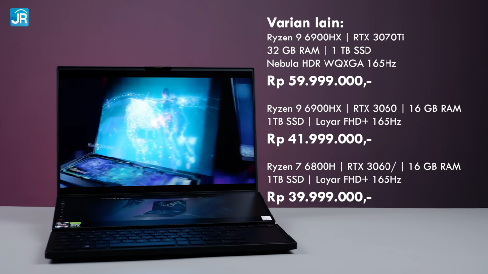 Laptop Spesifikasi Monster dgn 2 Layar yg Irit Review ASUS ROG Zephyrus Duo 16 2022 GX650R 18 32 screenshot