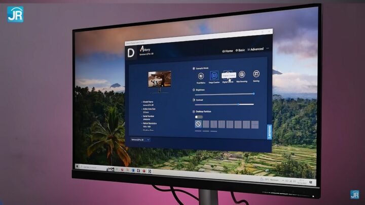 Review Monitor Lenovo L27m-30: Charging Laptop, Mode Portrait/Vertikal, USB Hub 5 Review Monitor Lenovo L27m 30 25