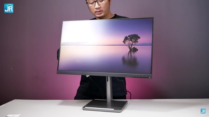 Review Monitor Lenovo L27m-30: Charging Laptop, Mode Portrait/Vertikal, USB Hub 8 Review Monitor Lenovo L27m 30 29