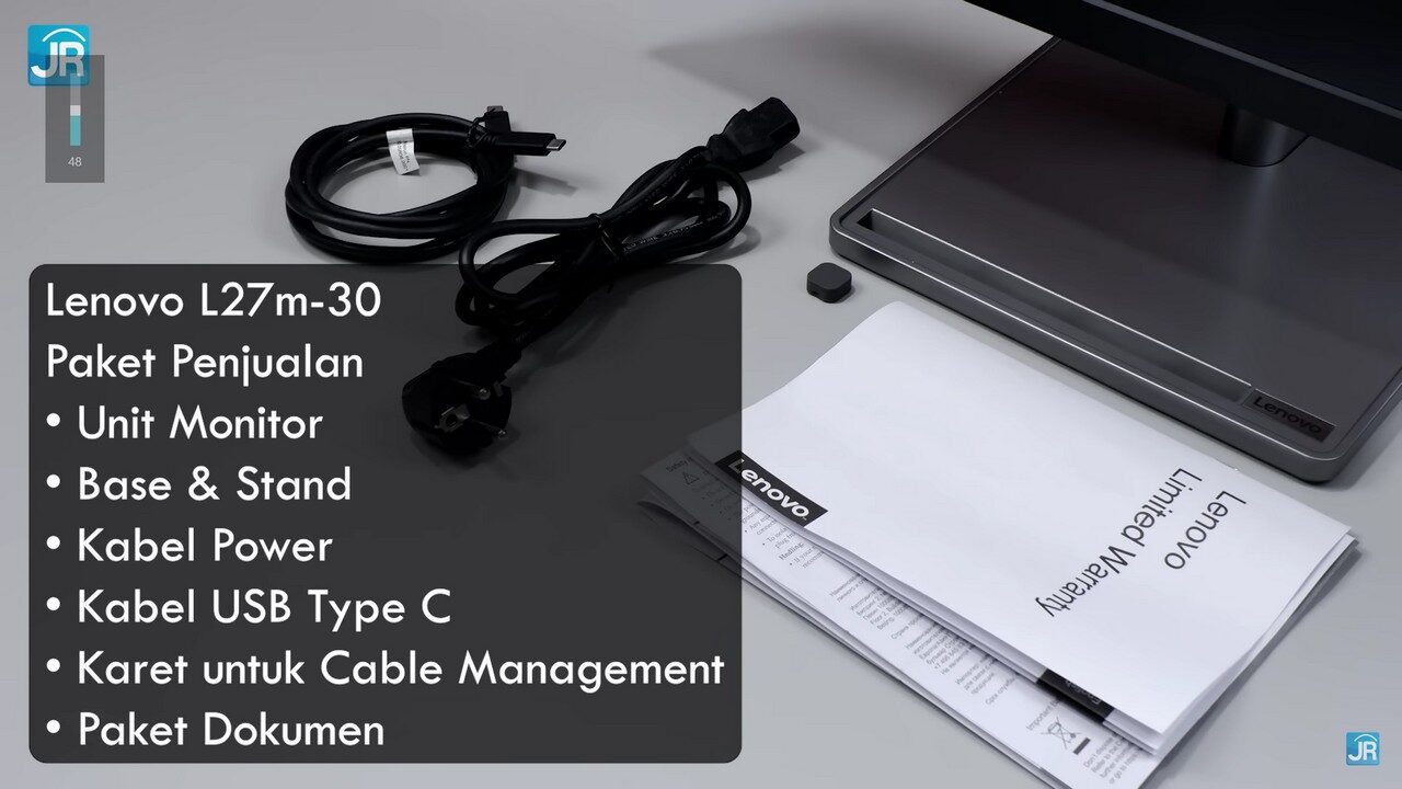 Review Monitor Lenovo L27m-30: Charging Laptop, Mode Portrait/Vertikal, USB Hub 2 Review Monitor Lenovo L27m-30