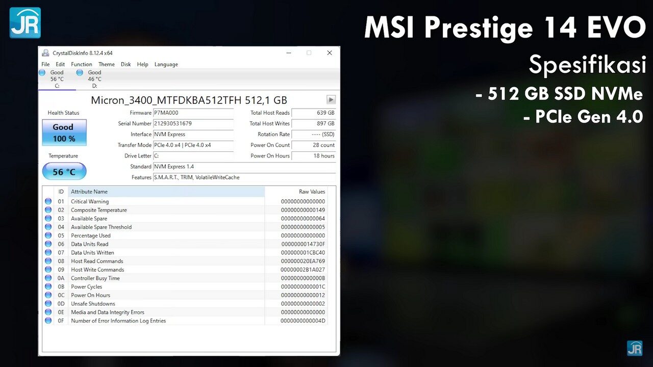 Review MSI Prestige 14 Evo A12M: EVO Core i5 Terjangkau, Fitur Segudang! 5 Review MSI Prestige 14 EVO