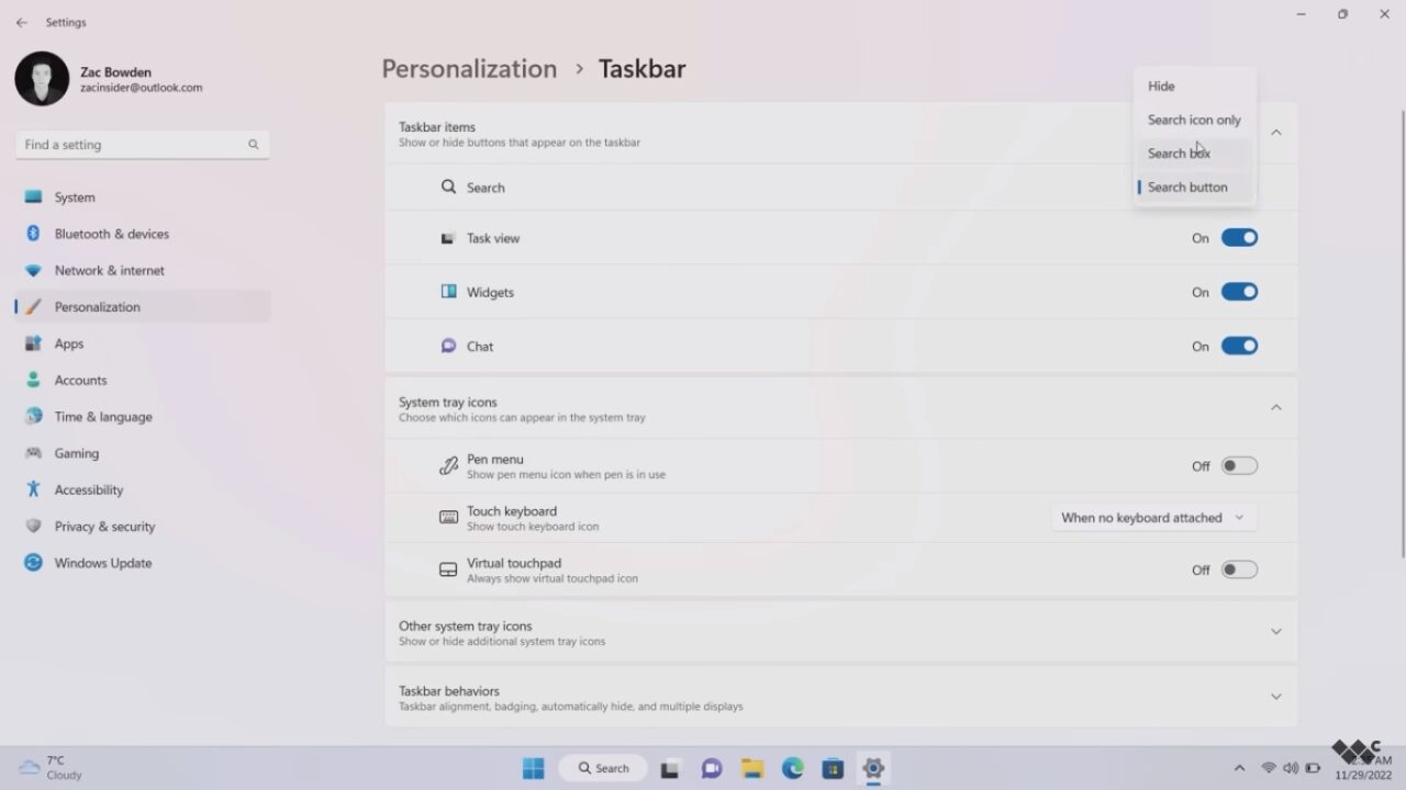 Diprotes Pengguna, Windows 11 Kembalikan Opsi untuk Pilih Ikon Search di Taskbar 2 windows 11 search