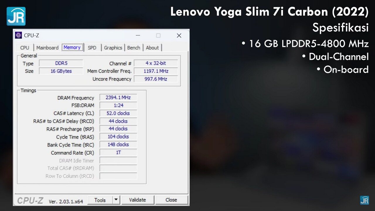 Review Lenovo Yoga Slim 7i Carbon 2022 