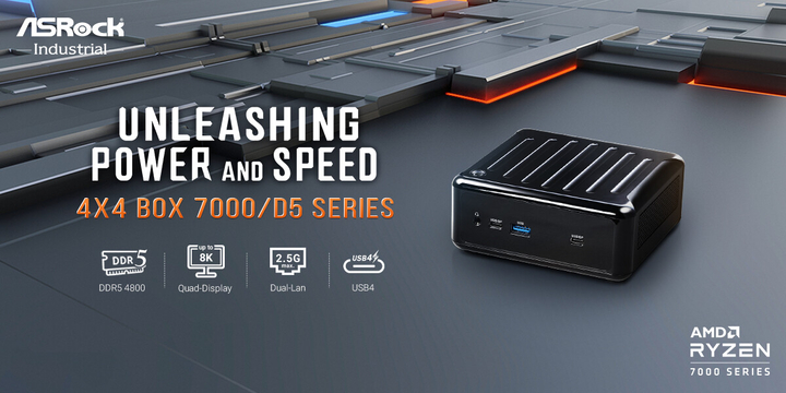 ASRock Industrial Luncurkan Mini PC dengan AMD Ryzen APU Seri 7000 4 Mini PC ASRock Industrial 4X4 BOX 7000/D5 Series