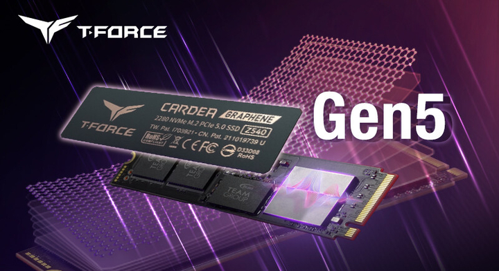 Team Group Umumkan SSD Super Kencang, Capai 12.000 MB/s: T-Force Cardea Z540 10 SSD Team Group PCIe 5.0