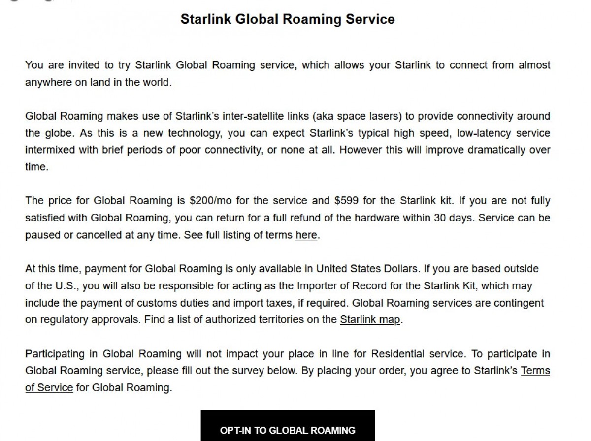 Starlink Uji Coba Layanan Roaming Globalnya, Harga Mulai Dari Rp 3 Juta per Bulan 2 starlink global service