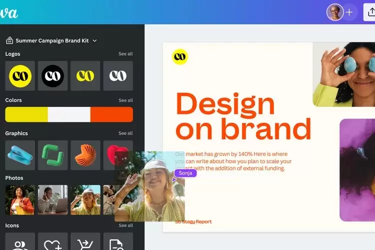 Makin Gampang Ngedesain! Canva Hadirkan Tools dan Fitur Baru Berbasis AI 2 Brand Kit In Editor