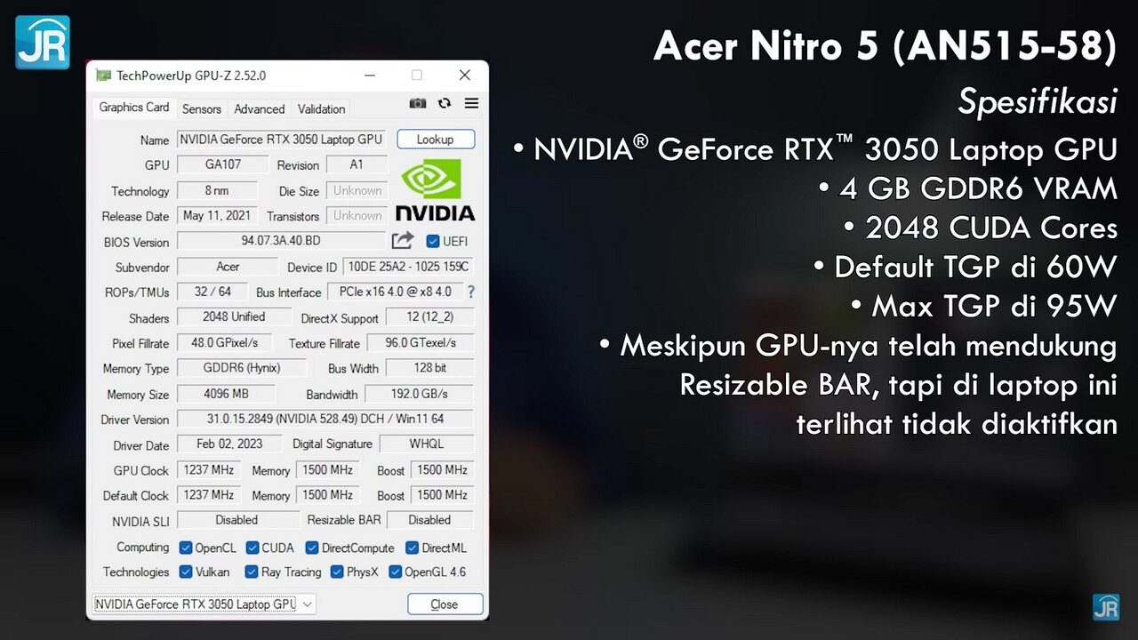 Review Acer Nitro 5 (AN515-58): Laptop Gaming Murah, Kencang, Bisa 3 Storage! 8 Review Acer Nitro 5 (AN515-58)