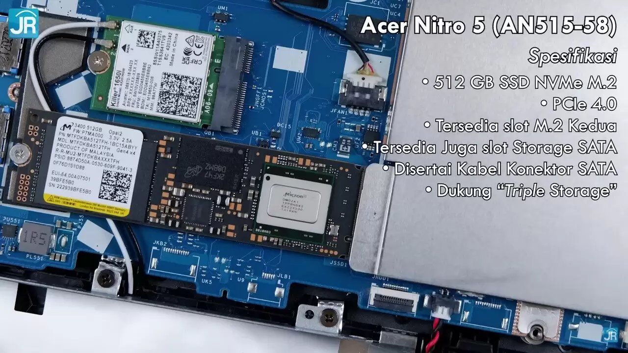 Review Acer Nitro 5 (AN515-58): Laptop Gaming Murah, Kencang, Bisa 3 Storage! 7 Review Acer Nitro 5 AN515 58 9
