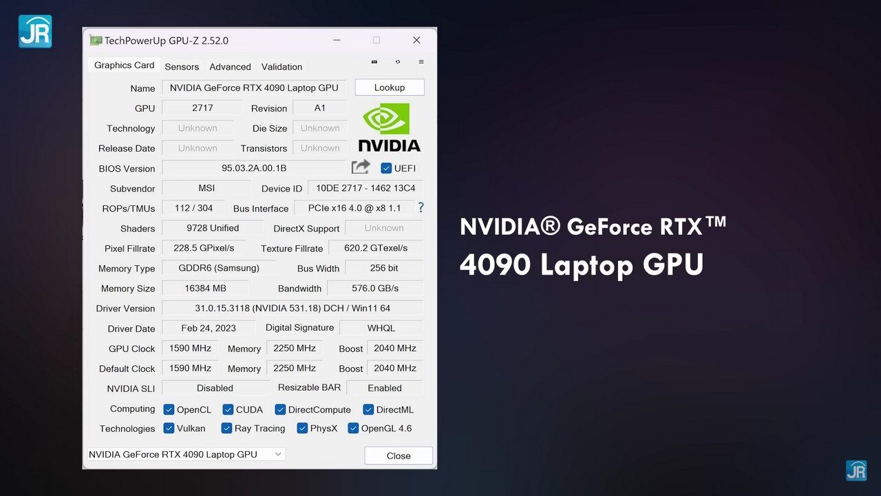 Review MSI Titan GT77 Intel Gen 13