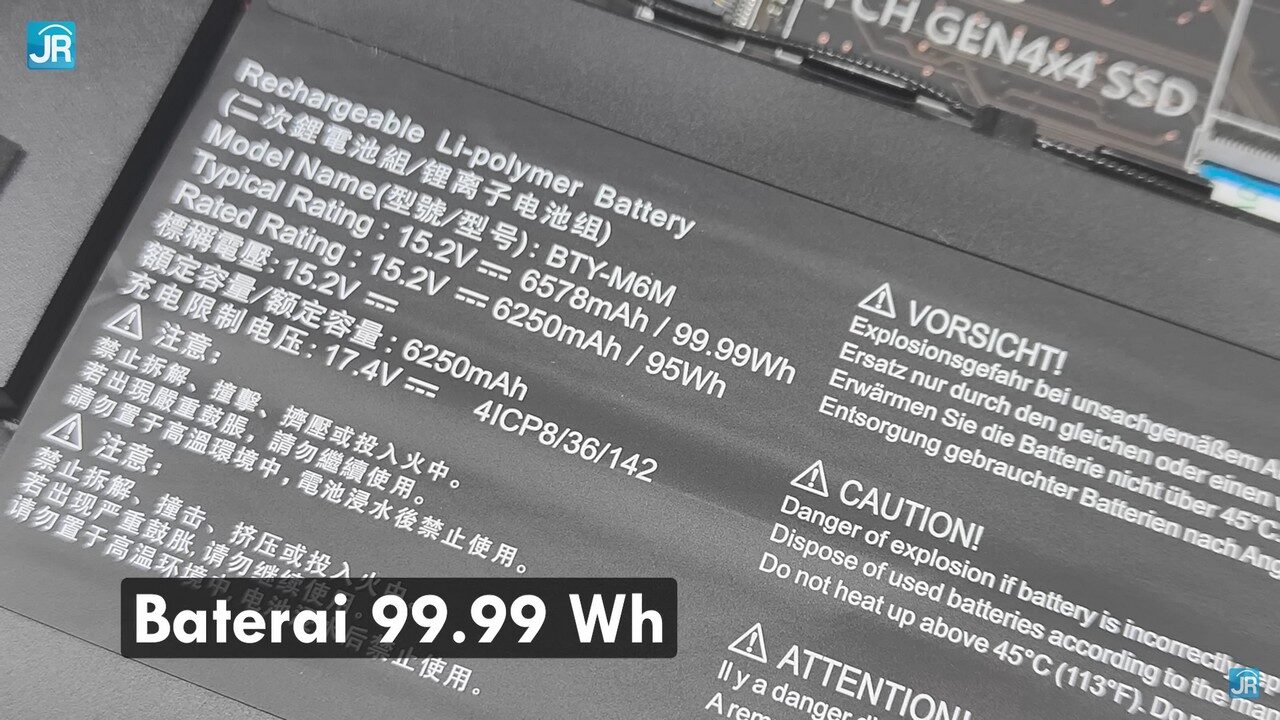 Review MSI Titan GT77 Intel Gen 13