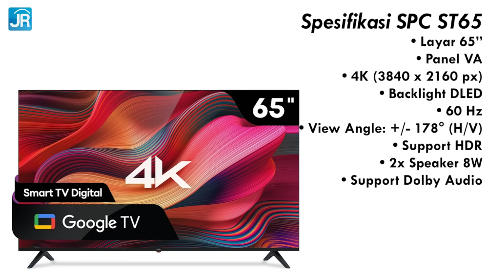Review SPC ST65: Google TV Layar Besar 65 SPC ST65 13
