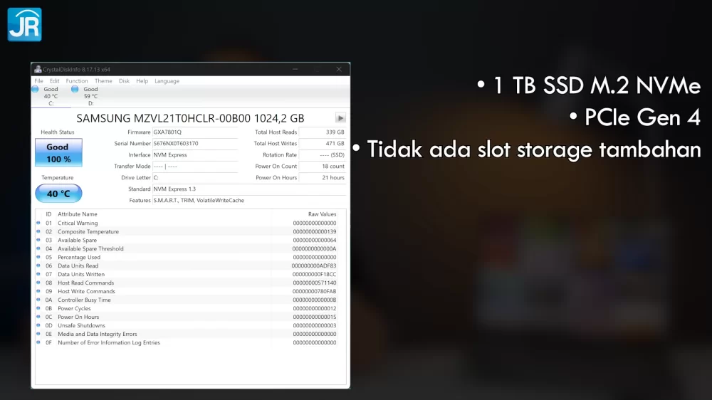 Review ASUS Zenbook S 13 UX5304: Laptop OLED Paling Tipis dan Paling Ringan! 6 Laptop OLED Paling Tipis dan Paling Ringan Review ASUS Zenbook S 13 UX5304 1 39 screenshot