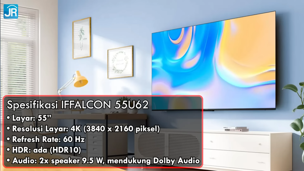 Review Smart TV iFFALCON 55U62: Google TV Kaya Fitur dengan HDMI eARC Harga Murah 1 Smart TV iFFALCON 55U62 11