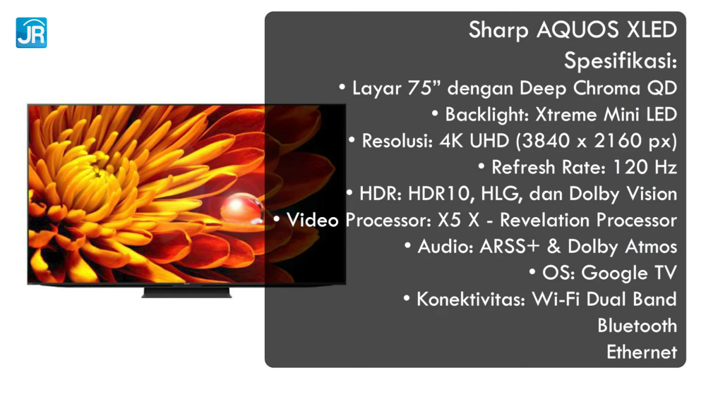 Smart TV 4K Mini LED Sharp AQUOS XLED 14