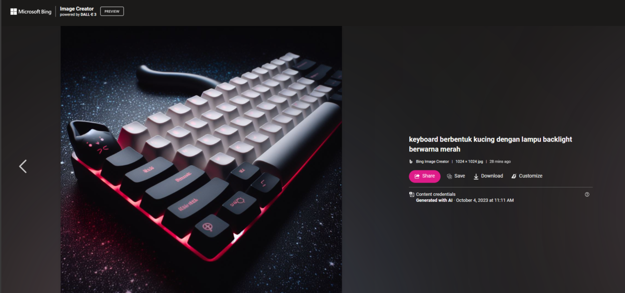 Dall-E 3 Sudah Tersedia Gratis di Bing Chat, Begini Cara Pakainya! 5 Hasil gambar Dall E Bing Chat