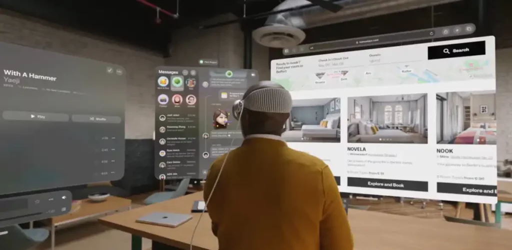 Headset Apple Vision Pro dilaporkan terlalu berat dipakai bahkan dalam jangka waktu pendek.