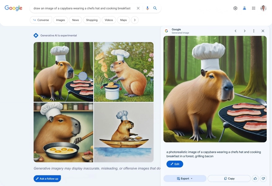 Google Search AI Kini Punya Fitur Image Generator