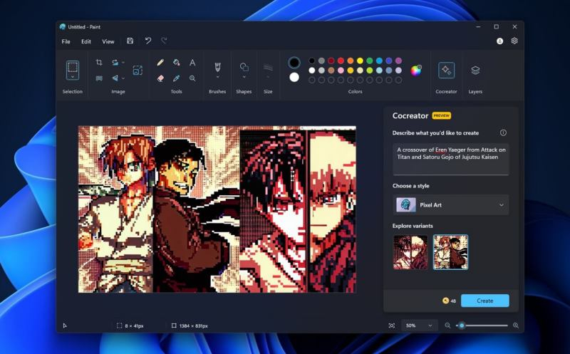 Microsoft Paint Co Creator Dall-E 3