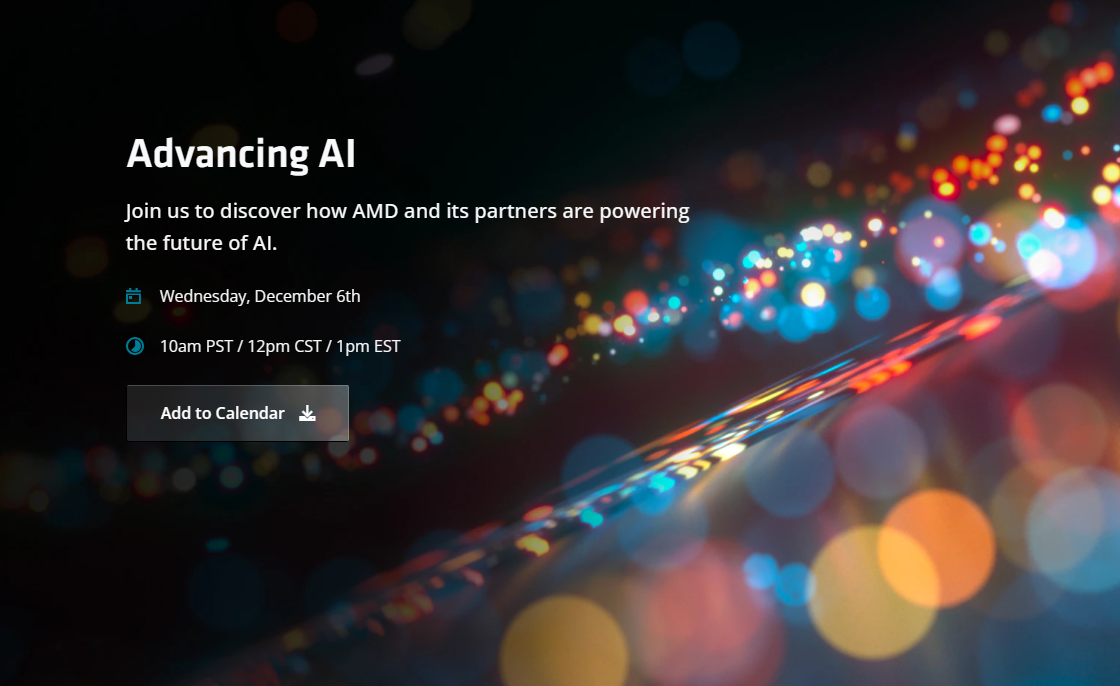 AMD Advancing AI