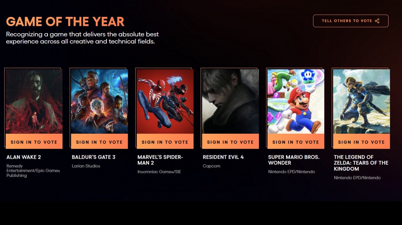 Inilah Nominasi Game-Game Terbaik di The Game Awards 2023! 11 be6f6a4bb0ba498e728b5a5d9957e8f2