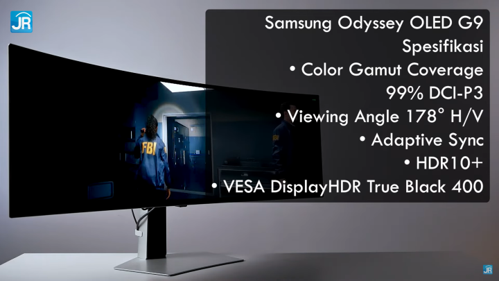 Review Samsung Odyssey OLED G9 49”: Ekstra Lebar dengan Tampilan Mantap, 240 Hz dan Banyak Fitur Gaming 19 review Samsung Odyssey OLED G9 49 Inci 32