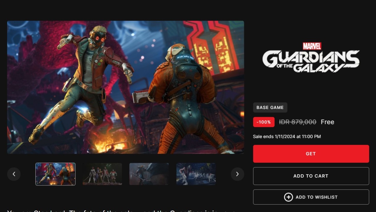 Marvel’s Guardians of the Galaxy GRATIS di EGS, Waktu Klaim 1 Minggu! 7 1126dcb381c53a38104781806d64c315