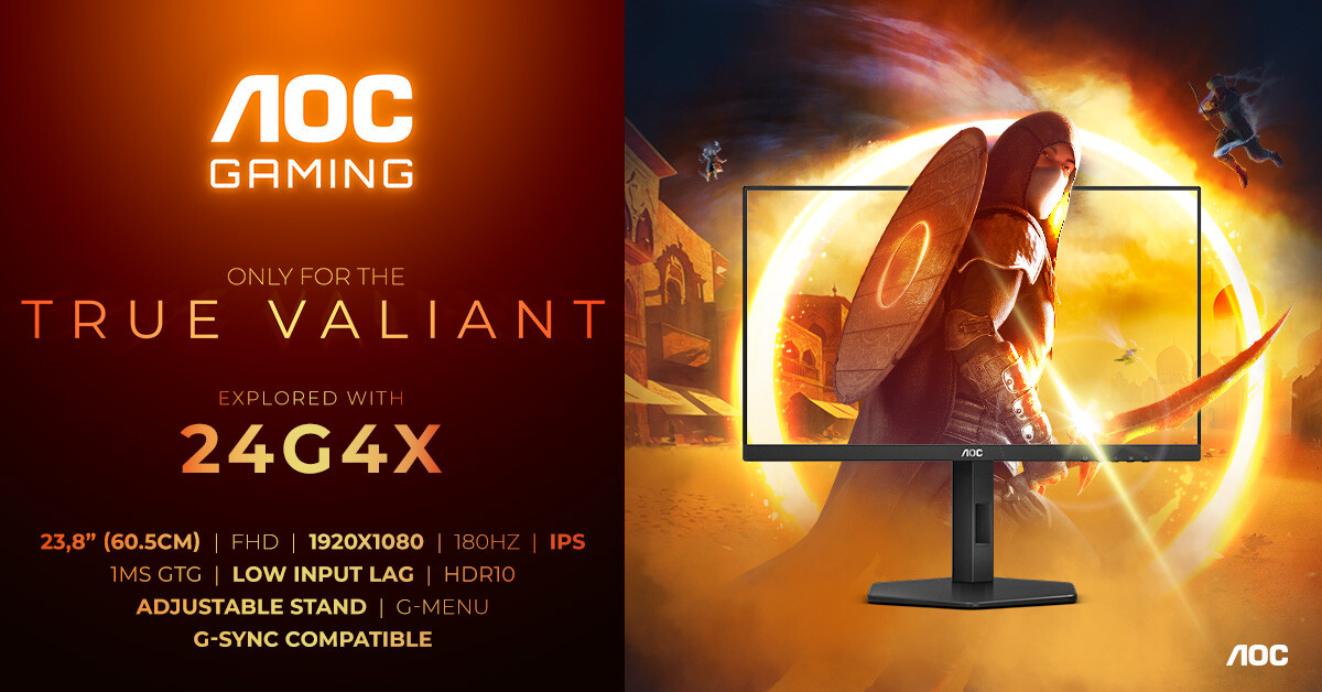 AGON by AOC Luncurkan Lini Monitor Gaming Baru, G4X SEries 20 AOC Gaming G4X
