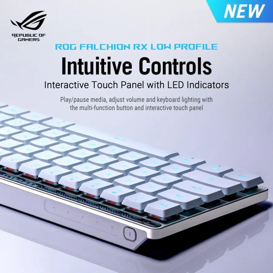 ASUS ROG Falchion Rilis, Keyboard Mechanical Wireless Low Profile 4 ROG Falchion RX Low Profile 2