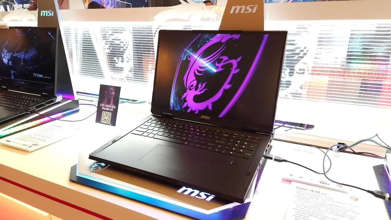 Jajaran Produk Terbaru MSI di CES 2024, Laptop Monster Titan 18 HX Hingga MSI Claw 3 Raider 18 HX 1