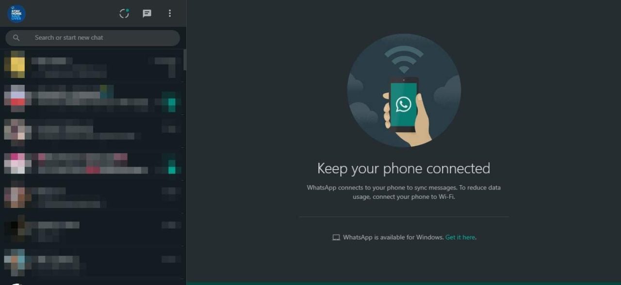 WhatsApp Web Dark Mode