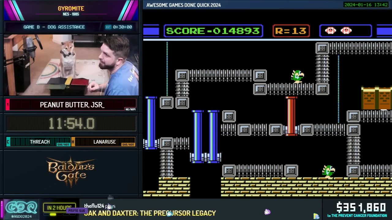 Peanut Butter – Seekor Anjing Berhasil Selesaikan Event Speedrun di AGDQ 2024 7 eccc215ba7e0e7420c5b3873845fa0a1