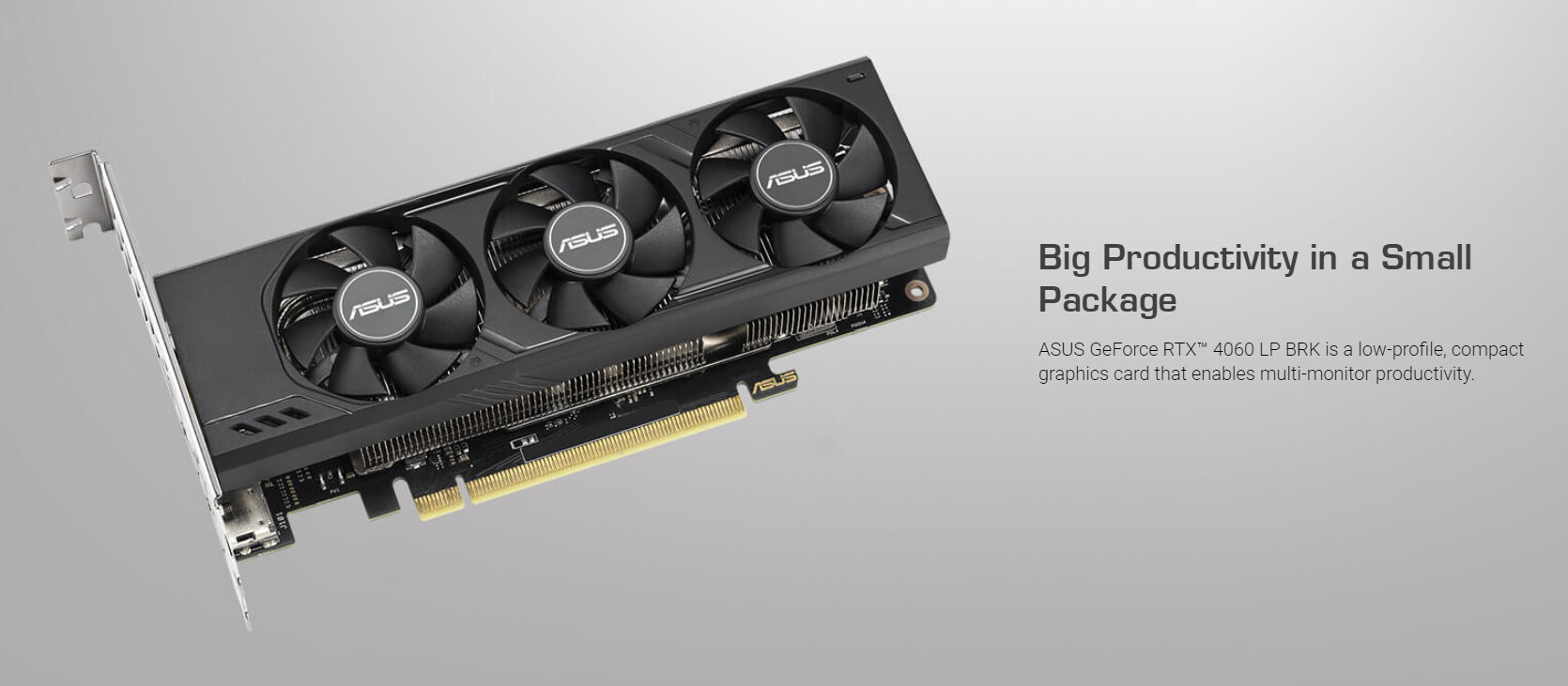 ASUS Luncurkan GeForce RTX 4060 Versi Low Profile 1 ASUS Luncurkan GeForce RTX 4060 Versi Low Profile