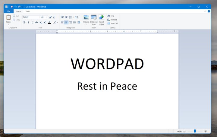 Microsoft Windows 11 Akan Hilangkan Aplikasi WordPad 2 wordpad