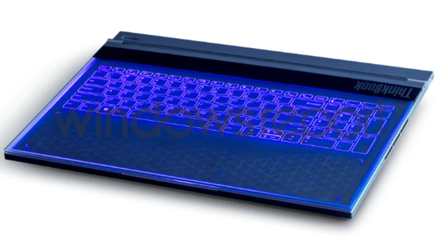 Lenovo Laptop layar Transparan