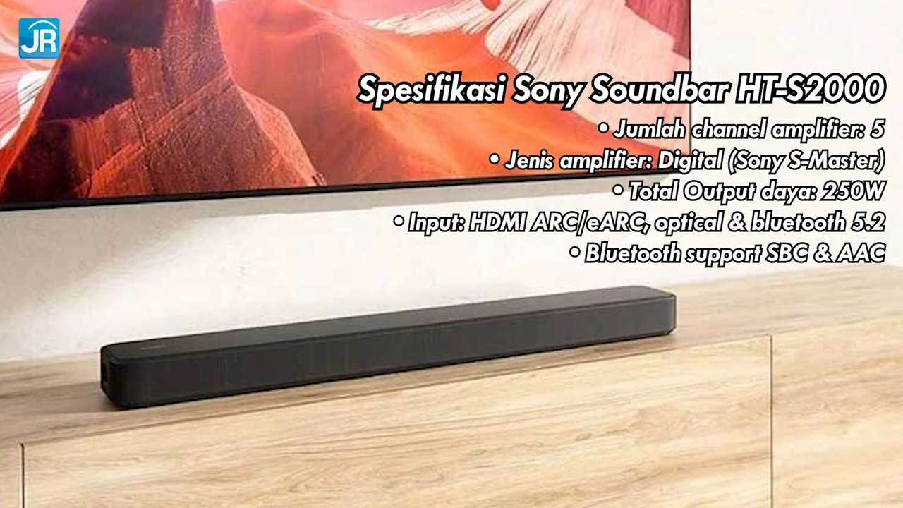 Review Sony Soundbar HT S2000: Single Bar dengan Subwoofer untuk Upgrade Suara Surround TV Kita 1 Sony Soundbar HT S2000 10