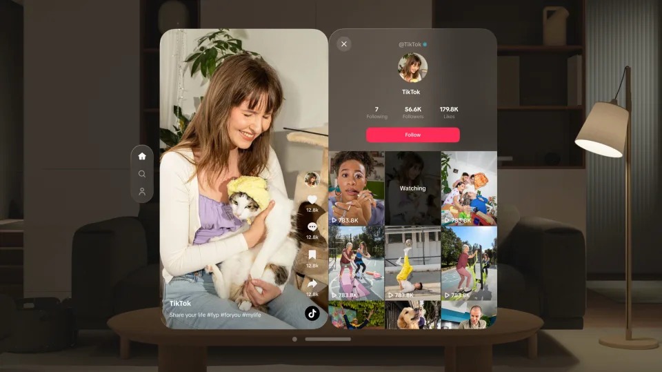 TikTok Sudah Hadir di Vision Pro 22 TikTok apple vision Pro