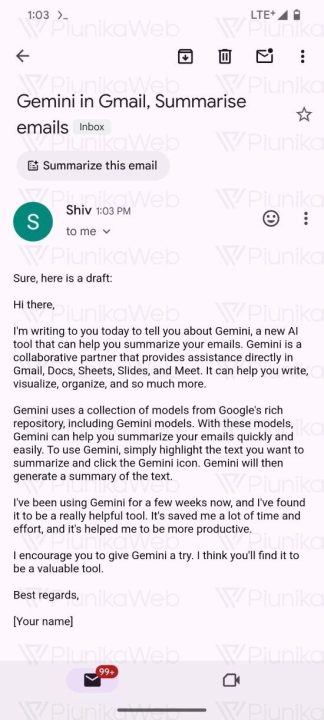 Gmail Segera Dapatkan Fitur AI Baru, AI Sumarization 2 Ai Summarization Gmail