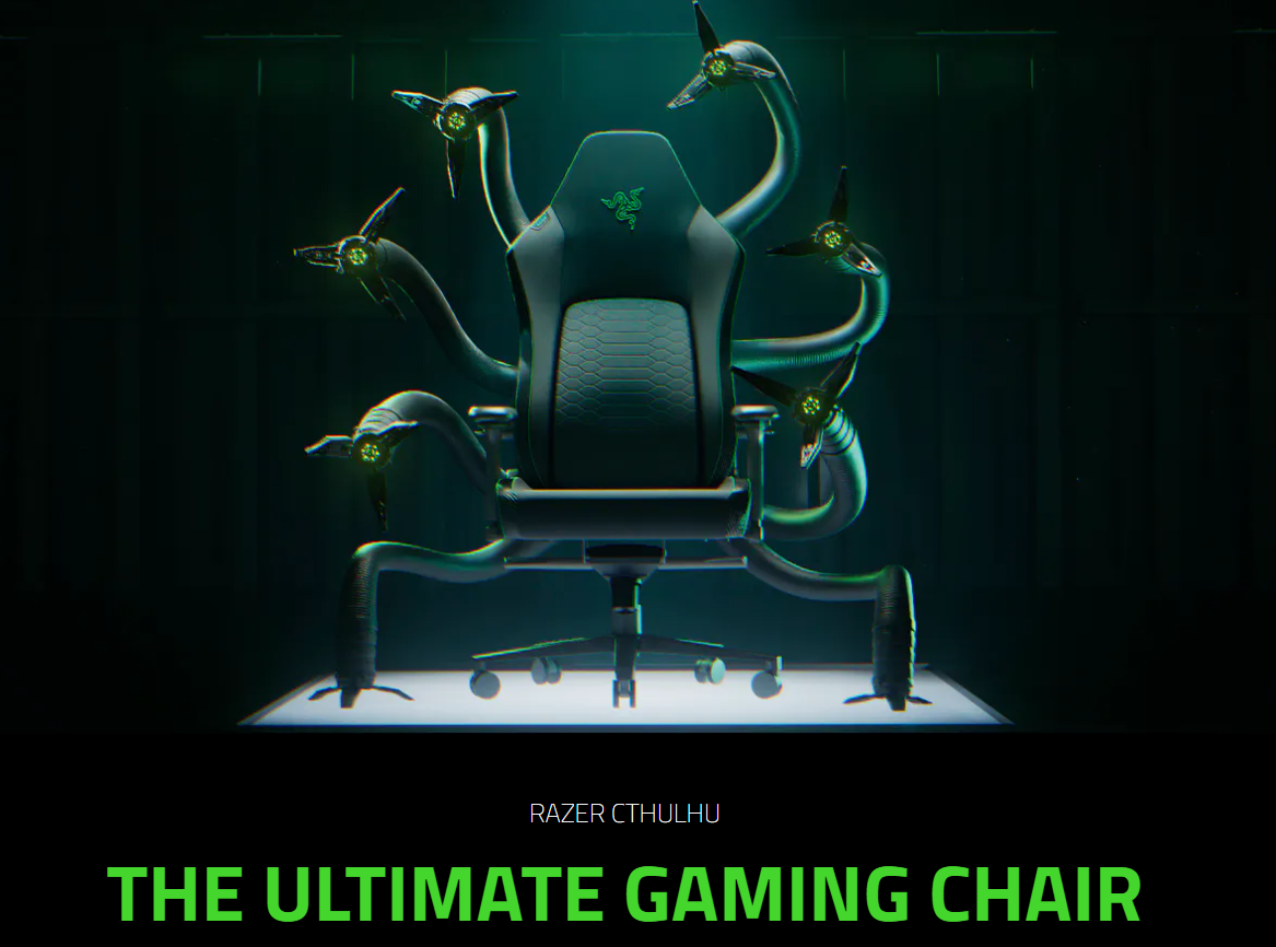 Nge-Prank, Razer Kenalkan Kursi Gaming Tema Cthulhu 36 Razer Cthulhu