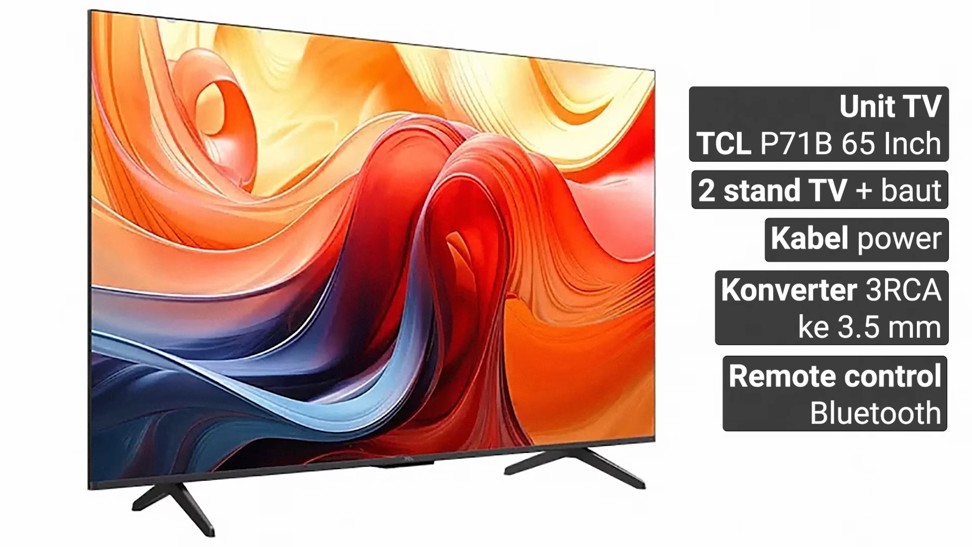 Review TCL 65P71B: Smart TV 4K Layar Besar Terjangkau dengan Fitur Gaming dan Gaya Premium 4 TCL 65P71B 3