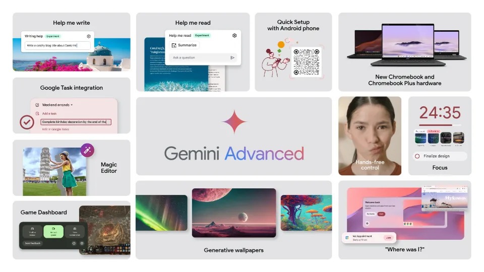 Fitur-fitur AI Baru Chromebook Plus Diumumkan, Siap Saingi Copilot+ PC 12 Google Chromebook Plus fitur-fitur AI