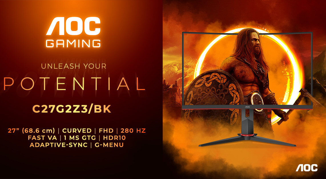 AOC Luncurkan Monitor Gaming Curved 27 Inch Premium Dengan Refresh Rate 280 Hz 7 AGON by AOC C27G2Z3