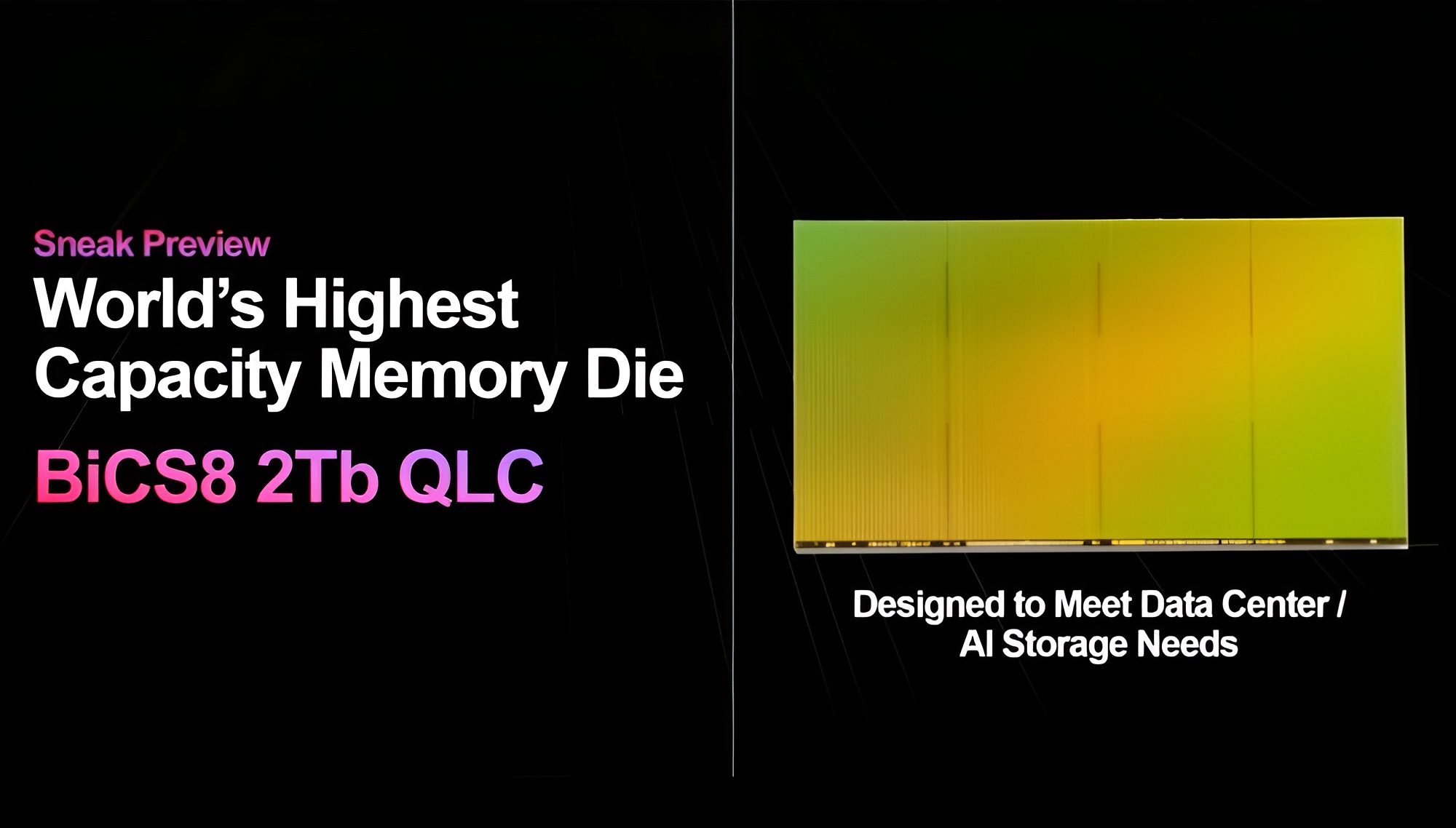 WD Umumkan Memori NAND Flash 2Tb 3D QLC Pertama di Dunia 1 WD NAND Flash 2Tb 3D QLC