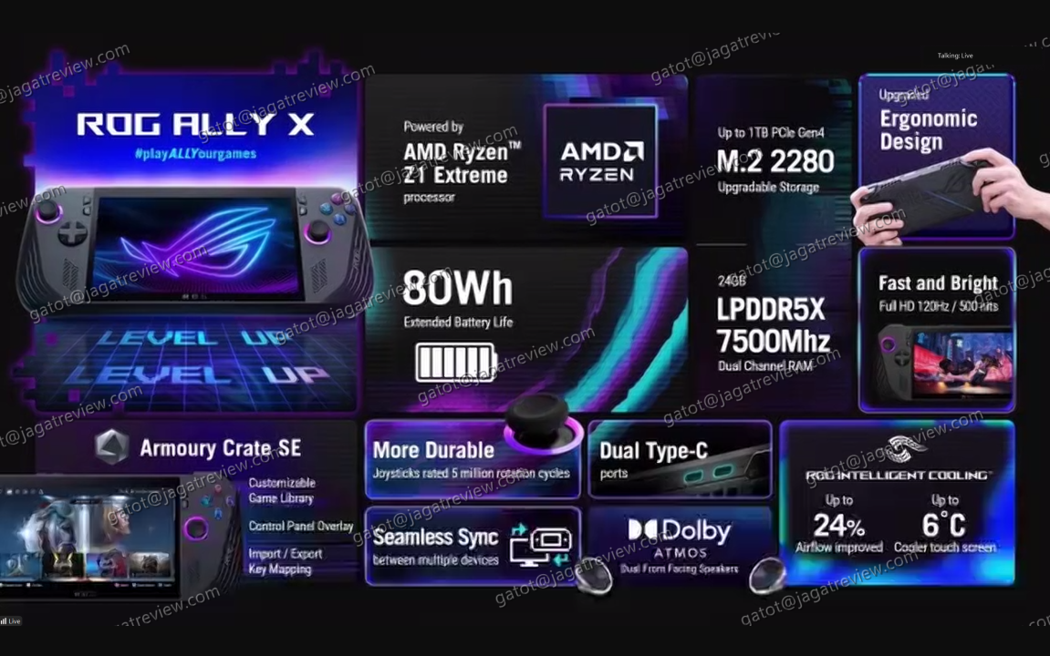 Spesifikasi lengkap resmi ROG Ally X
