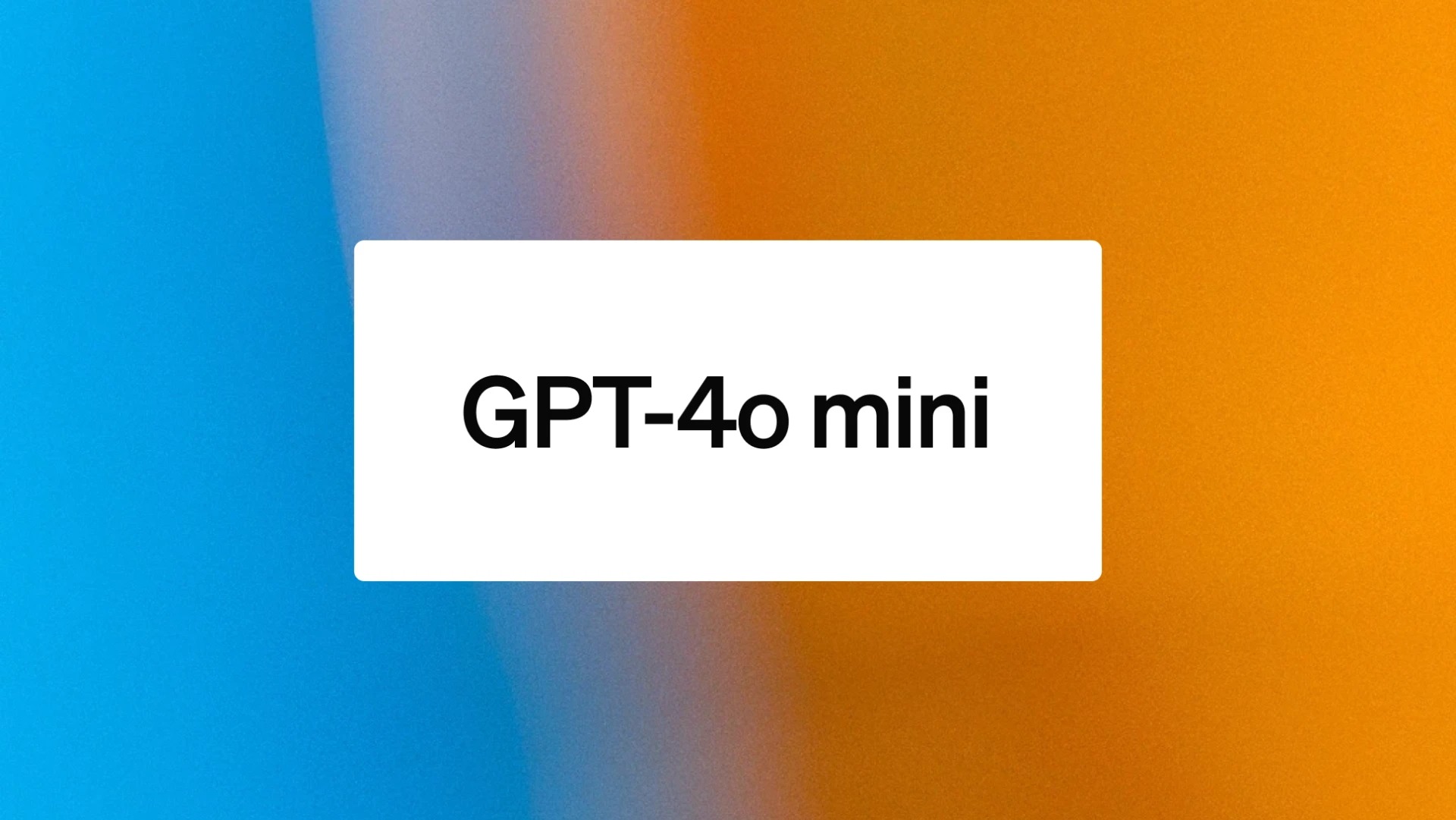 OpenAI Luncurkan GPT-4o Mini, Apa Bedanya dengan GPT-4o Standar? 1 GPT-4o Mini